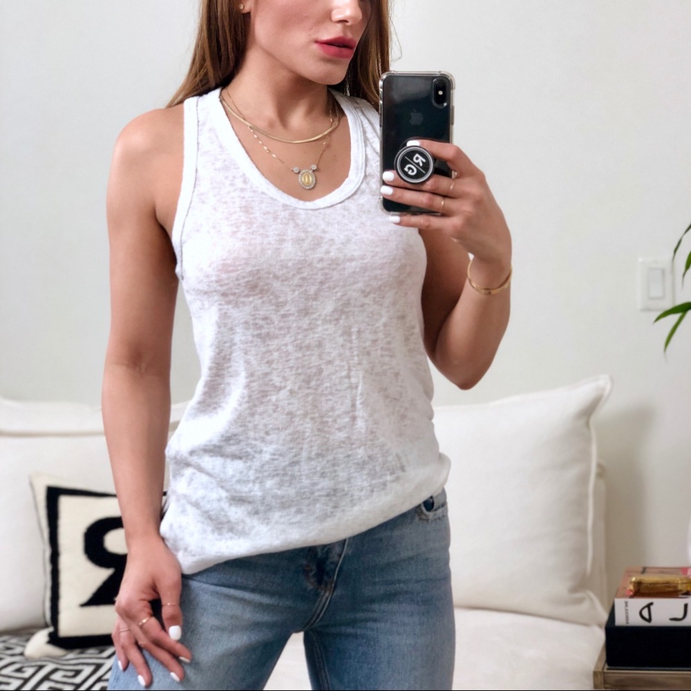 LAST 1️⃣ | MICHELLE Racerback Tank - WHITE - Picture 6 of 8